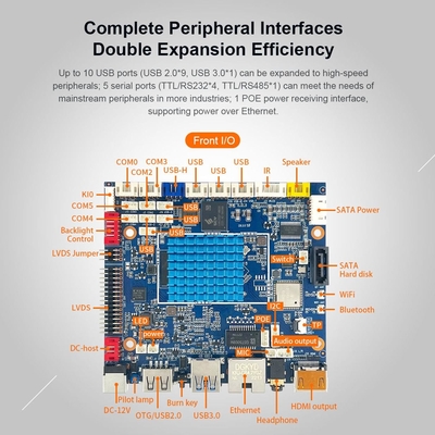 Купить H-3566 Smart HMI Mainboard RK3566, Quad-Core Cortex-A55, Часы до 1,8 ГГц Стандартный 8 ГБ EMMC Производство в сети