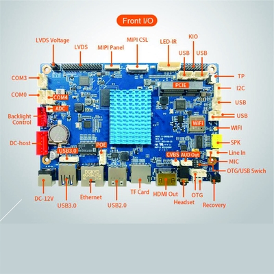 Материнская плата Smart IoT K-A311D с вычислительной мощностью 5T 4 ГБ оперативной памяти и 128 ГБ хранилища