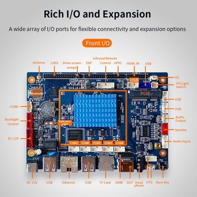 Плата интеллектуального торгового автомата K2, восьмиядерный процессор Rockchip RK3368 ARM A53, 135 мм x 93 мм