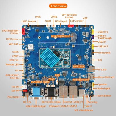 ITX-Y3399 Интеллектуальная материнская плата промышленного компьютера, выход двухканального аудиоусилителя 8 Ом·6 Вт