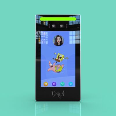 JP1810 All-in-One 8-дюймовая настенная карта распознавания лиц Планшет контроля доступа поддерживает хранение до 50 000 лиц