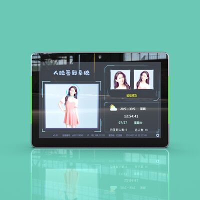 Android IP65 водонепроницаемая биометрическая машина распознавания лиц 245mm*140mm*26.7mm